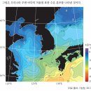 중 2 우리나라 주변 해류 알아보기 활동에서 해수의 흐름 추측 이미지