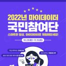 270-5057 | [정보연계] 한국데이터산업진흥원, 2022년 마이데이터 국민참여단 모집