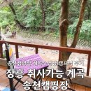 장흥숲길캠핑장 | 장흥 취사가능 계곡, 송천캠핑장 수영장 5번자리 솔직후기