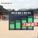 한국男 일본女 혼인건수 이미지