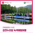 적십자수련원세월교 | 자연의 소중함을 느끼는, 갑천누리길 녹색체험여행