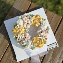 미미기업 | 강동역답례품 강동구떡케이크 미미포유 색감 예쁜 앙금플라워 떡케이크 픽업