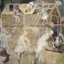 방주를 건조하는 노아와 그의 가족들 (1367) - 바르톨로 디 프레디 이미지