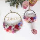 프리저브드 플라워 레터링리스 | 레터링 리스 원데이 클래스 후기, 시들지 않는 프리저브드 플라워 직접 만들어보세요!