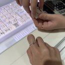 판도라 레이어드링 핑크 샤크라하트링,에나멜링 제주공항면세후기