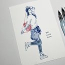 수채 드로잉 이미지