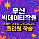 빅데이터가 열어갈 새로운 세상 | 부산빅데이터학원, 녹화본·멘토링·국비지원까지 올인원 학습