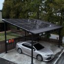 디자인미광 태양광발전소 | 진천군 전원주택 주차장형 태양광 캐노피 설치사례 | 635W 고출력 패널 8장, LED 포함 풀옵션 시스템