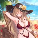 (AI) 수영복 크레짓타 이미지