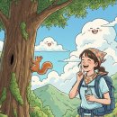 구름이 쉬는 나무 이미지