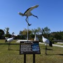 재인폭포와 두루미 이미지