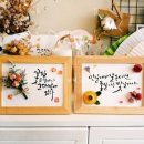 플라워와 기초캘리 이미지