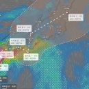 태풍10호 산산 이동 경로 이미지