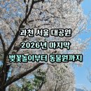 그늘막102 | 서울대공원 동물원부터 벚꽃놀이까지 한번에 즐기는 봄 나들이 코스