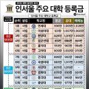 서울 주요 사립대 등록금 이미지