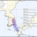 8호태풍 프란시스코 예상 경로 이미지