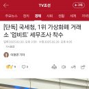 [단독] 국세청, 1위 가상화폐 거래소 &#39;업비트&#39; 세무조사 착수 이미지