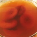 Dessert punch with persimmon, cinnamon, and ginger (sujunggwa) 이미지