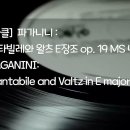 파가니니: 칸타빌레와 왈츠 E장조 op. 19 MS 4 PAGANINI: Cantabile and Valtz(Waltz) in E ma 이미지