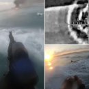 이스라엘 해군 부대가 바다에서 하마스 테러리스트들을 사살하는 모습이 담긴 드라마틱한 영상 이미지
