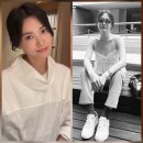 "같은 사람 맞아?" 송혜교, 업스타일→보브컷 착시…헤어마다 달라진 얼굴 서로 다른 헤어 연출 이미지