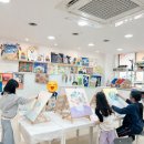 씨유 부개5단지점 | 부개동 초등미술학원｜놀작부개아트센터 겨울방학 특강 캔버스 나이프 페인팅 플라워 수업 후기