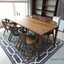 미산-4 | 거실의 중심이 되다: 북미산 FAS 최고급 호두나무 테이블 &amp; 체어 설치 후기