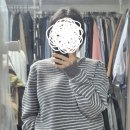 디어먼트 슈가 도톰 소프트 브이넥 스트라이프 니트 지그재그 내돈내산 후기