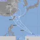 1호태풍 네파탁 예상경로 (미국,일본,한국) 이미지