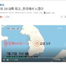 규모 3.9 내륙 최고…전국에서 느꼈다 이미지