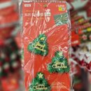 수제냅킨을 활용한 불빛아트 | 전천후 핵템 다이소 미니 트리 클립 3P 선물 포장/테이블에 꽂는 5.7cm 포인트