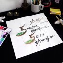 수묵캘리그라피 이미지