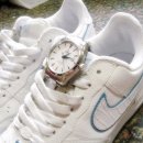 나이키 에어포스 쵸즌1 x 오메가 아쿠아테라 블루핸즈 이미지