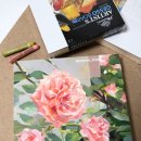 오일파스텔과 색연필 풍경그리기 | [화방넷페인터즈] 피닉스 젯소 판넬에 오일파스텔로 장미 그리기