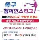 서천챔피언스리그 MBC SPORTS+ TV 편성표 알림 이미지