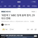 &#39;파란색 1&#39; MBC 징계 효력 정지‥29대 0 전패 이미지