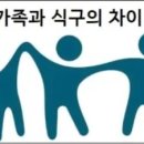 가족과 식구의 차이 이미지