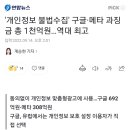 '개인정보 불법수집' 구글·메타 과징금 총 1천억원…역대 최고 이미지