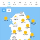 오늘의 날씨 (6월 25일 일요일) 입영 21일차 이미지