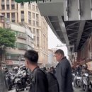 대만 도로의 오토바이들 이미지