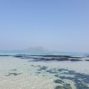 에메랄드빛 바다 금능해변에서 백패킹 이미지