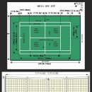 테니스 코트의 규격 이미지