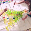 패브릭아트 수채화 이미지