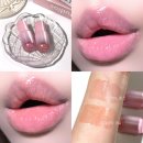 [SANSY] 샌시 아쿠아 얼루어 글로우 립 오일 솔직 후기 01 세렌느 핑크, 02 멜로우 코랄 발색샷