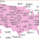 미국의 각주 면적과 인구소개 이미지