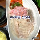 증평군립도서관 앞 | 증평 숙성회 횟집 슈퍼막회 내돈내산 가족 외식