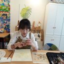 정밀화와 수채화 이미지