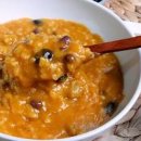 늙은 호박죽 만들기 찹쌀가루 늙은호박 요리 호박죽 끓이기 이미지