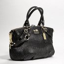 15942-MADISON GATHERED LEATHER SOPHIA SATCHEL 이미지