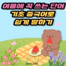 기초필수 중국어 단어 암기 | 기초 중국어 | 여름 필수 단어 10가지